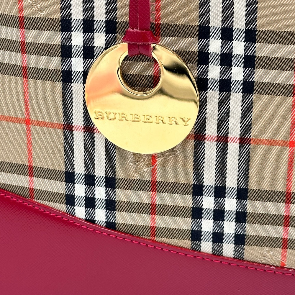 Authentic Burberry Nova Checkered Tote Shoulder Bag - Picture 8 of 10